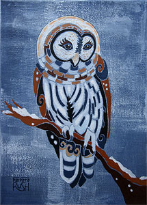 Snowy Owl Painting