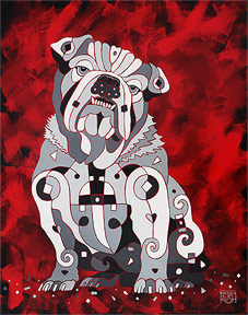 Contemporary Dog Paintings, Dog Art